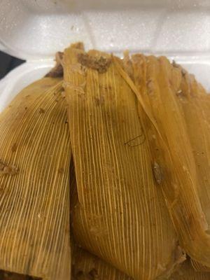 Delicious Ready to Eat Pork Tamales!