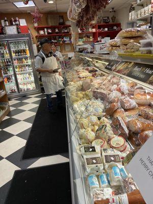 Great selection of Italian deli meats and raviolio boxes