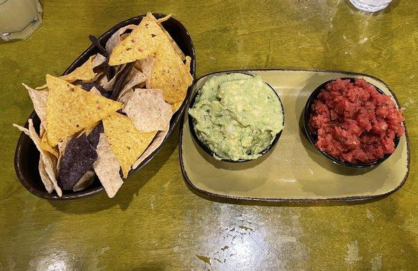 Guac and salsa