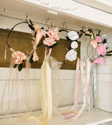 Handmade Flower girl halos.