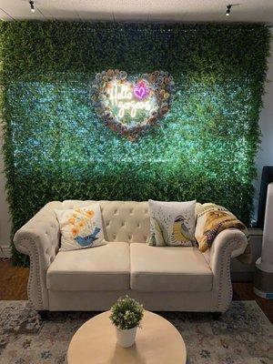 Inside of facial room.