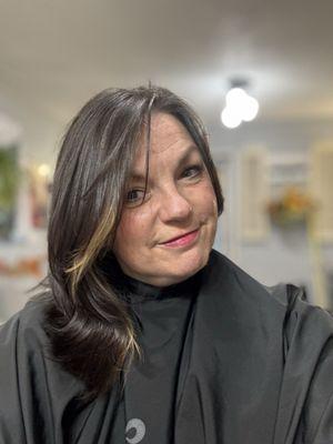 Glossing and a money piece