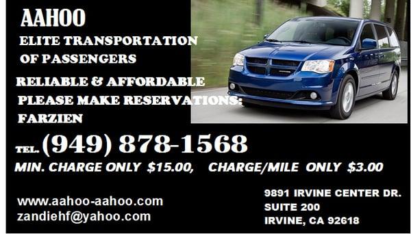AAHOO, Affordable Elite Town Car Limousine Services