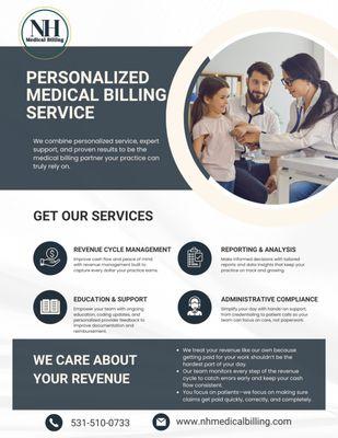 NH Medical Billing is your personalized medical billing service proudly based in Lincoln, NE.