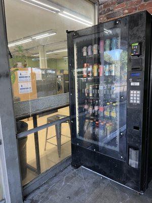 Cold beverages located just outside our front door.