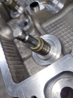 Re-used old seals instead of new ones provided