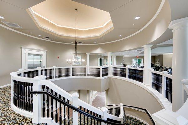 Rotunda staircase at Juliette Fowler