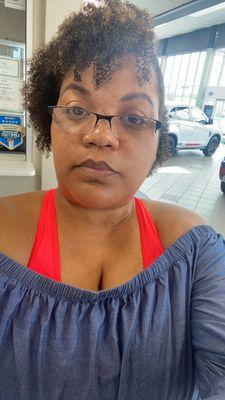 Before the blow dry & flat iron