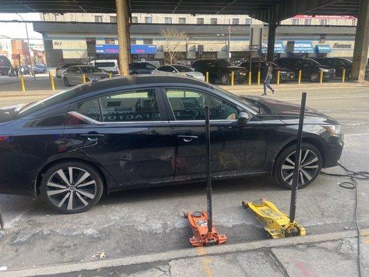 Brought my car in to fix a leak in one of my tires, they had me out the door in ten minutes friendly and speedy service.