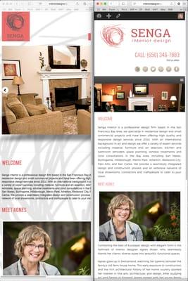 This before and after comparison clearly shows the benefits and beauty of a custom responsive design.