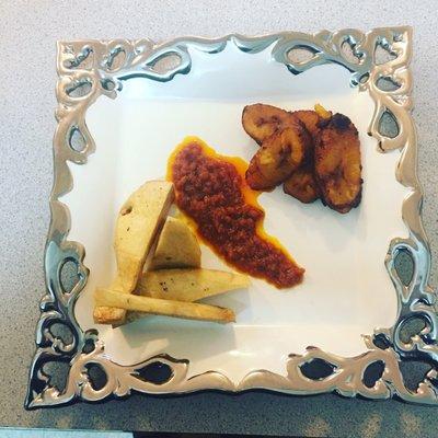 Fried Yam & Fried Plantains