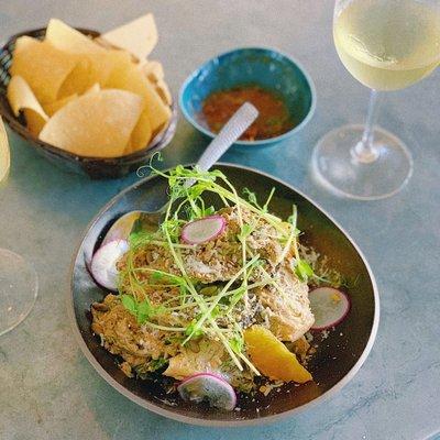 Warm French butter lettuce