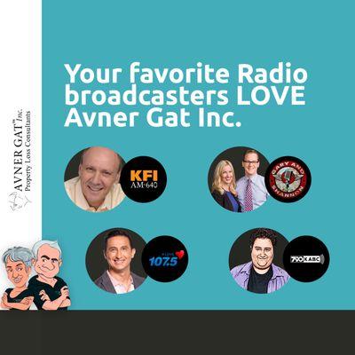 Your favourite Radio Broadcasters LOVE Avner Gat Inc