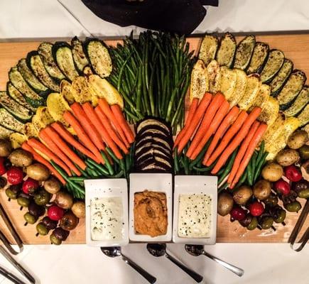 For the vegetarians and veggie lovers... The roasted veggies were worth ordering. Plus... Look at the spread. @notbadforalady