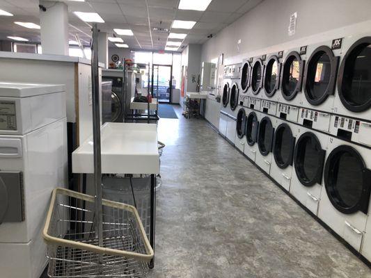 Plenty of room to comfortably sort and fold