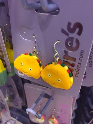 I might accidentally bite my wife's ear if she was wearing Taco earrings.