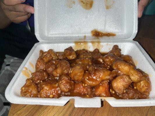 Peanut butter chicken