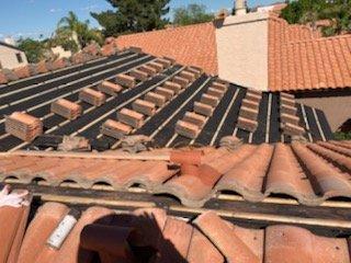 Tile Roof Replacement.