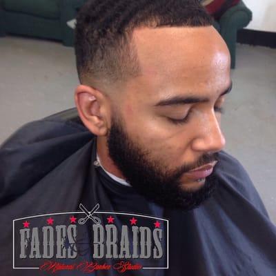 Low bald fade w/beard