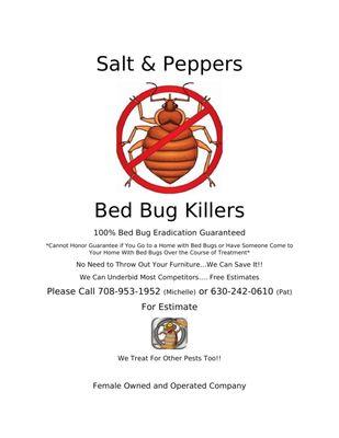 Salt and Peppers Bed Bug Killers