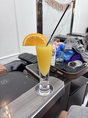 Complimentary mimosa