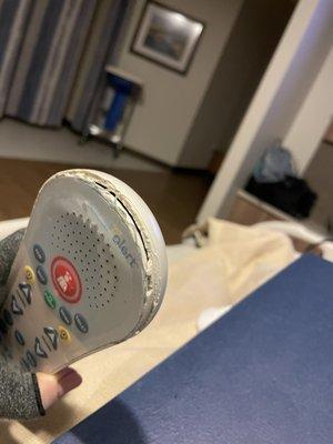 What I could see if the broken call light that they yelled at me about