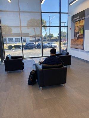 Showroom waiting/seating area