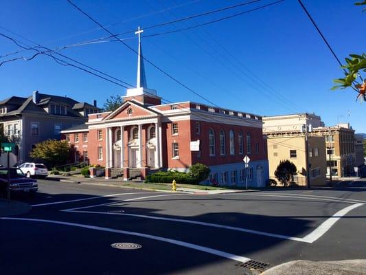 First United Methodist Church taken from across the street.