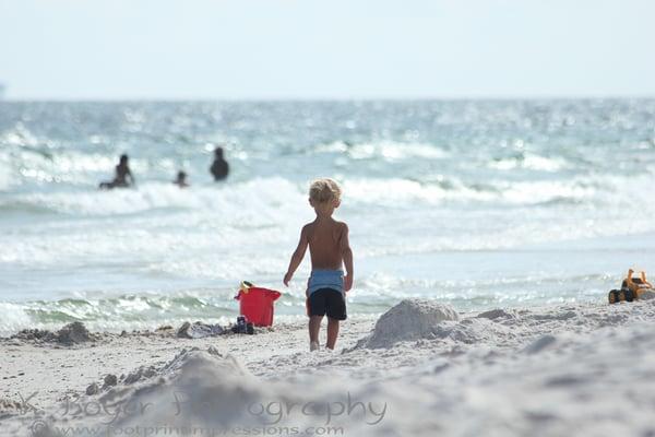 Playing in the sand... what a simple joy.