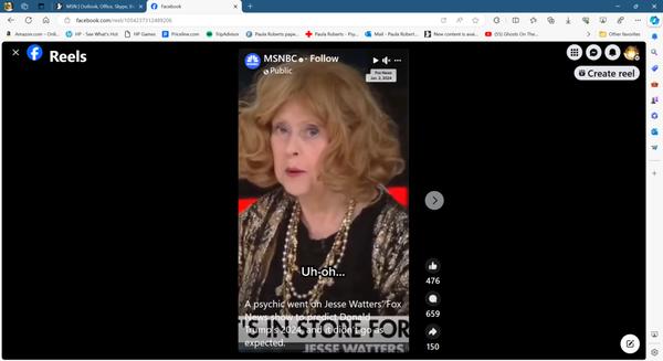 Appearance on Fox News with Jesse Waters predicting losses for Trump. Went viral worldwide.