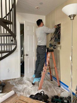 Very clean work! They even wore booties! Awesome!