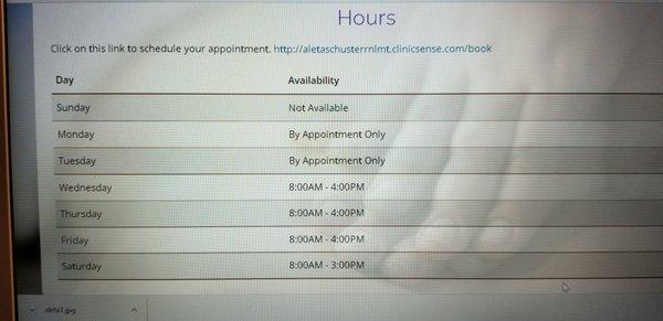 Aleta Schuster, RN, LMT