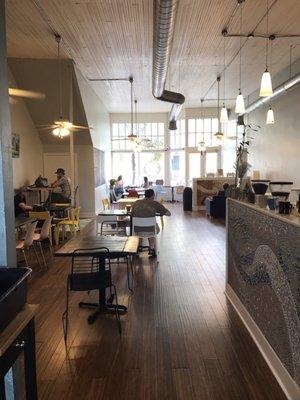 All tables full mid-afternoon today, day of a UMHB football home game!