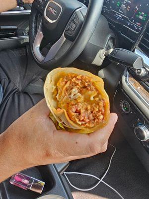 Chorizo burrito
