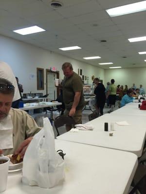 Pinto beans and cornbread, apple dumplings