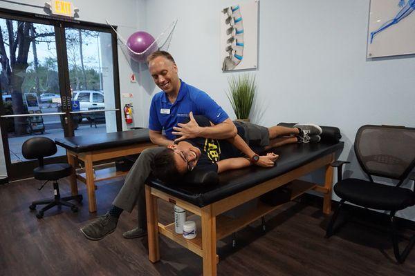 Manual hands on techniques are part of each and every patients treatment plan.