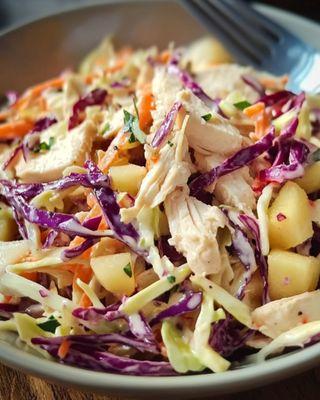 Balsamic Chicken and Apple Slaw