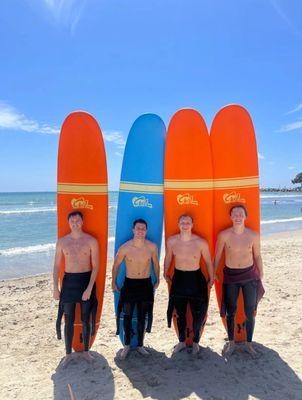 Enjoy our state of the art Surfboard Rentals