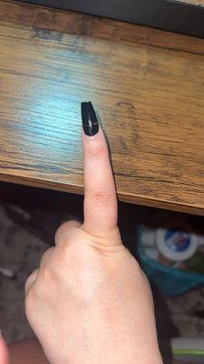 5 days later my nail broke in half ridiculous (I tried glueing it back on)