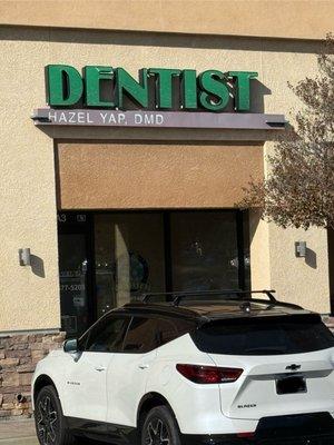 Signage and entrance