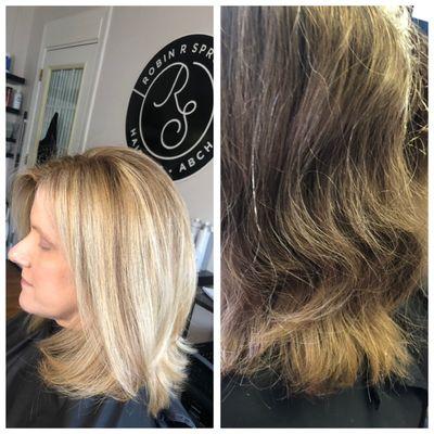 Before & after color & cut