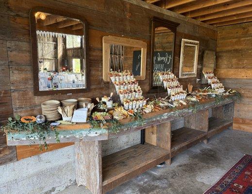 Grazing Counter + Charcuterie Cones