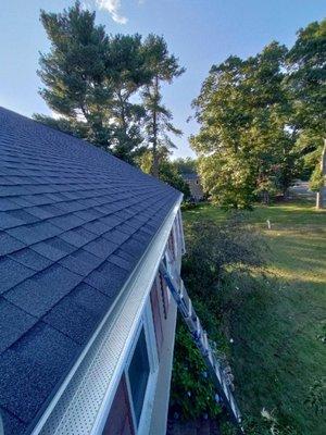After gutter cleaning