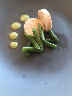 Salmon Terrine . Green Beans . Basil