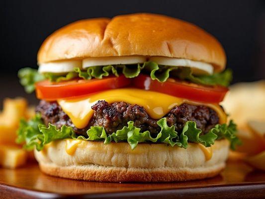 Classic Voltburger Price: $12.99 beef patty, melted cheddar cheese, crisp lettuce, ripe tomatoes, and our signature Volt sauce