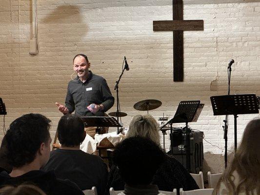 Pastor Omar shares a message