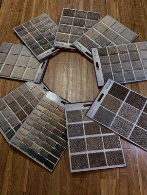 We're a flooring store with a variety of carpet ranging from 16 oz base grade up to 100 oz. Patterned carpet, plush carpet, and more.