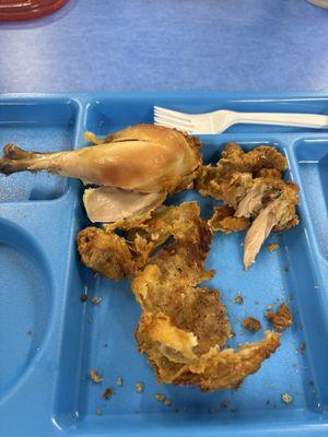 Cafeteria chicken leg