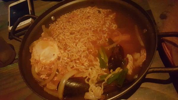 Spicy seafood Ramen is amazing