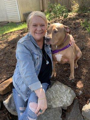 Wendee the Barber and my sweet Maggie.